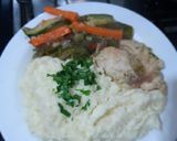 Foto del paso 8 de la receta: Filetillos de pollo con verduras y puré de coliflor