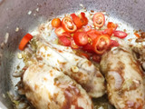 Alas de pavo en salsa
