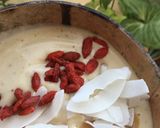 A picture of step 3 of Banana and peanut butter smoothie bowl.