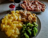 Trópusi serpenyős csirkemell recept fázis 1 fotója
