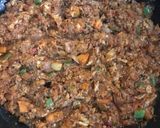A picture of step 4 of Yam and Egg sauce.
