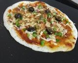 A picture of step 7 of Pizza Dosa.