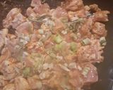 A picture of step 3 of Chicken pasta with sauce Bechamel.