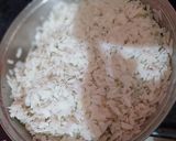 A picture of step 1 of Kanda batata poha.