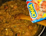 A picture of step 10 of Groundnut stew.
