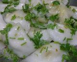 Hình bước làm 3 của món Bánh bột lọc nhân đậu xanh (món chay)