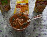 A picture of step 6 of Maggi chatpata tomato vegetables Chinese soup.