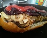 Foto del paso 7 de la receta: 😜😛Vegetales Asados entre dos panes... 🍞🍆🥒🌰🧀🥪