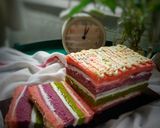 Foto langkah ke 7 dari resep Rainbow Cake Kukus 🌈🍰🌈.