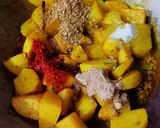 A picture of step 3 of Methi Sabji.