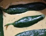 A picture of step 5 of Mirchi pakoda.