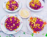 Hình bước làm 3 của món Xôi bắp lá cẩm
