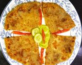 A picture of step 8 of Karachi Cheesy Masala Paratha 😋.