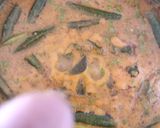 A picture of step 1 of Besan kadhi.