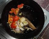 A picture of step 3 of Besan ke chile ki sabji.