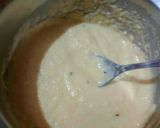 A picture of step 2 of Mung Dal Chilla.