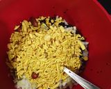 A picture of step 3 of Sprouted Ragi Bhel.