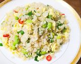 A picture of step 9 of Cauliflower Fried Rice.