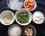 A picture of step 1 of Mint Carrot Badam Shake.