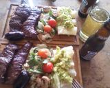 Foto del paso 4 de la receta: Ensalada de Paula (rúcula lechuga champis tomates cherrys y queso de cabra)
