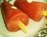 A picture of step 3 of Khata Meetha Water melon kulfi.