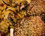 Foto del passaggio 3 della ricetta Hamburger e patate gustose🐷🥔🧂