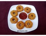 A picture of step 20 of Yam Donuts.