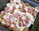 Foto langkah ke 4 dari resep Schotel Roti Tawar Sosis Mozzarella 🧀.