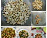A picture of step 2 of Peanut almonds mix veg salad.