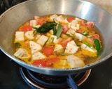 A picture of step 2 of Kerala Style Raw Banana Curry.