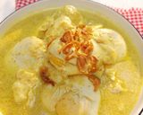 Foto langkah ke 6 dari resep Opor Telur Ceplok.