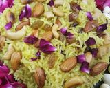 A picture of step 6 of Kesar Gulkand Rose jarda pulav.