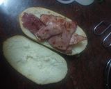 Foto del paso 4 de la receta: Bocadillo de lacón, queso fresco y pimiento verde frito