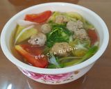 Hình bước làm 3 của món Canh chua chả cá rựa