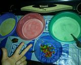 Foto langkah ke 3 dari resep Puding Custard Rainbow Fla.