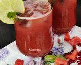 A picture of step 8 of Watermelon Pomegranate Grapes Mocktail.