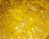 A picture of step 4 of Tuwon Masara with Okro Soup.