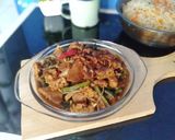 Foto langkah ke 6 dari resep Tumis kacang panjang, tempe dan bakso.