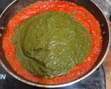A picture of step 5 of Sarson Ka Saag.