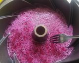 Foto langkah ke 3 dari resep Puding Buah Naga Lapis Coklat.