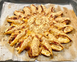 Foto del paso 8 de la receta: Pastel salado de hojaldre con jamón, queso y sésamo “sin gluten”