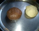 A picture of step 5 of Choco chip & marble cookies.