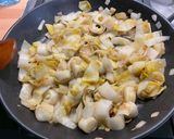 A picture of step 9 of Endive Gratin with Red Bell Peppers, Ham, Honey, and Curry.
