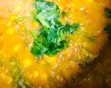 A picture of step 4 of Chana Dal Palak gravy in my style.
