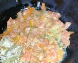 A picture of step 1 of Lamb mince curry.