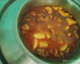 A picture of step 4 of Aloo mangodi.