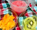 Foto langkah ke 1 dari resep Es Loli Buah (Semangka Kiwi Jeruk).