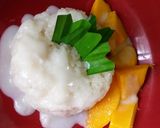 Foto langkah ke 5 dari resep Mango sticky rice metode simple dan lezat.