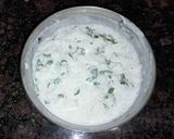 A picture of step 2 of Curd Rice.