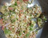 A picture of step 1 of Vegetable stuffed bread.